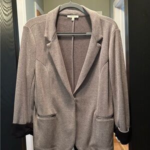 Grey blazer.